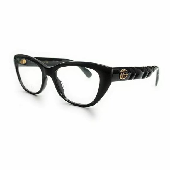Women's Gucci Black Round Eyeglasses - Picture 1 of 3